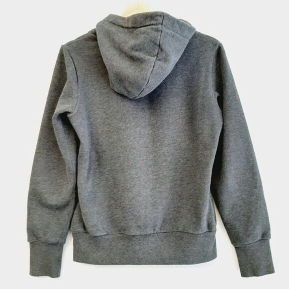 PUMA Sweatshirt Hoodie Grey w/ Velvet Logo Sz S - Picture 5 of 8